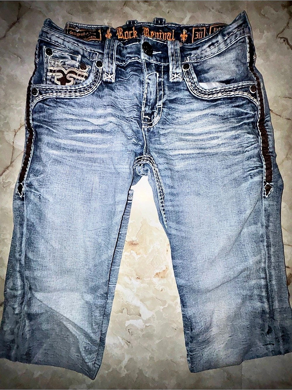 Rock Revival Boot Cut Jeans Blue Waist 31